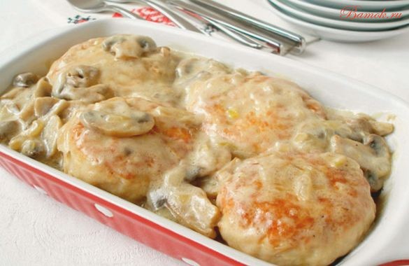 Биточки говяжьи по-селянски