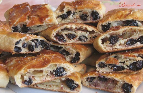 Хрустящий яблочный штрудель с изюмом