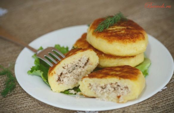 Картофельники с мясом Картофельники с мясом