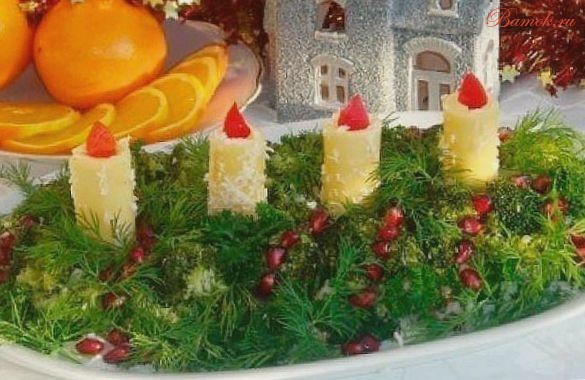 Новогодний салат «Адвент» с брокколи