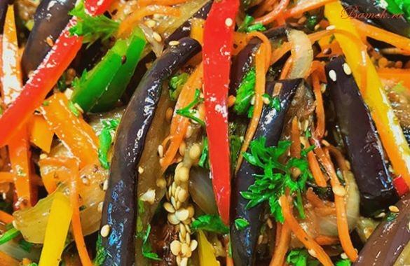 Овощной салат «Баклажаны по-корейски» Овощной салат «Баклажаны по-корейски»