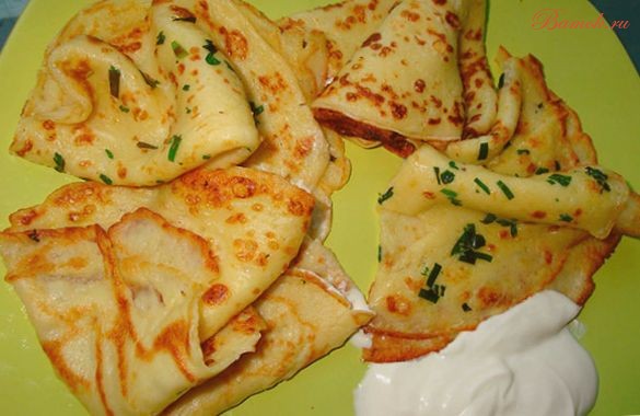 Узкие блины из картофеля