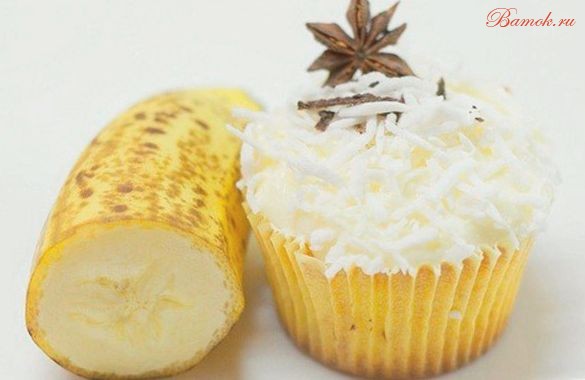 Ванильные банановые кексы