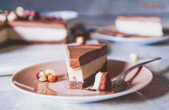 Ванильный чизкейк с лесными орехами