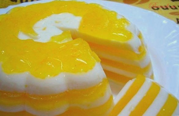 Апельсиновый легкий десерт