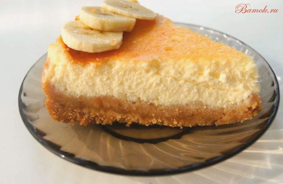 Чизкейк из печенья «Юбилейное» с творогом и йогуртом