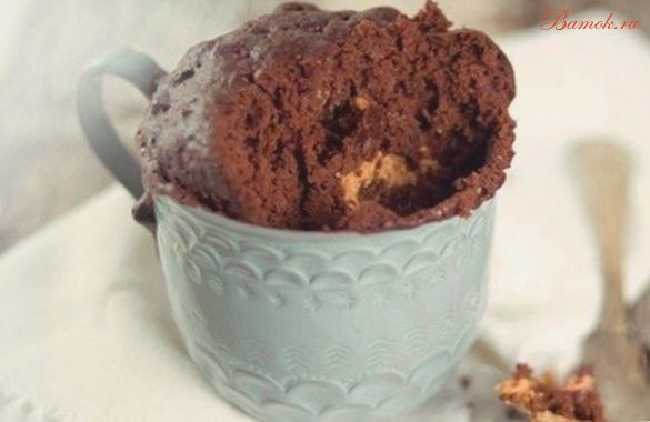 Кекс из пасты Nutella в микроволновке Кекс из пасты Nutella в микроволновке
