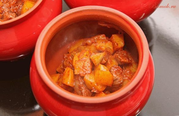 Мясо в горшочках по-скандинавски