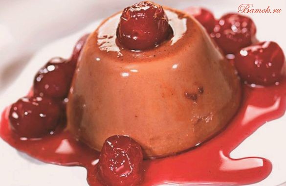 Шоколадная паннакота на сливках