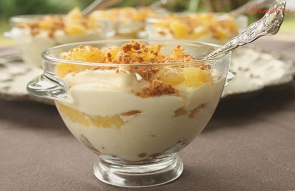 Тирамису с консервированными ананасами