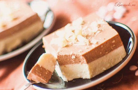 Ванильно - шоколадный десерт из творога Ванильно - шоколадный десерт из творога
