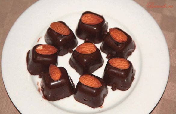 Домашние конфеты с вишневым ликером Домашние конфеты с вишневым ликером