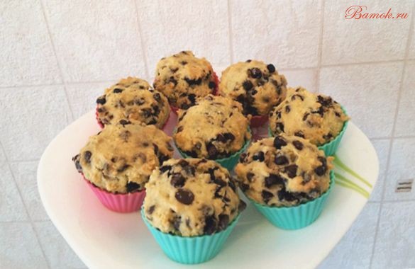 Мaффины с капельками из шоколада Мaффины с капельками из шоколада
