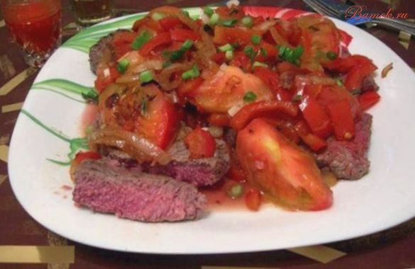 Мексиканский бифштекс с овощами Мексиканский бифштекс с овощами