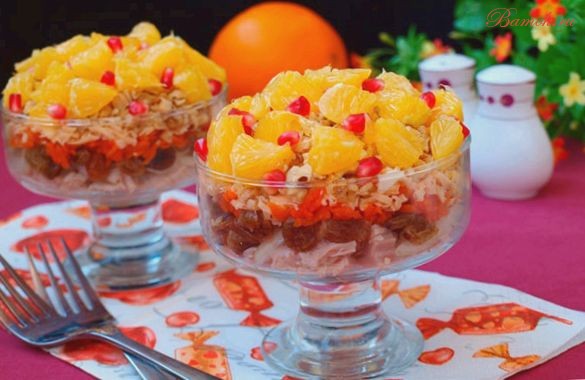 Салат «Французская любовница» с апельсином Салат «Французская любовница» с апельсином