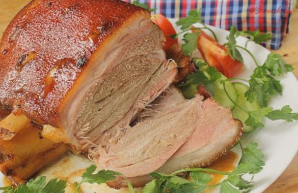 Запеченная свиная рулька с лимоном Запеченная свиная рулька с лимоном