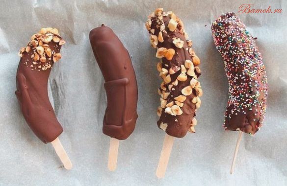 Бананы замороженные в шоколаде Бананы замороженные в шоколаде