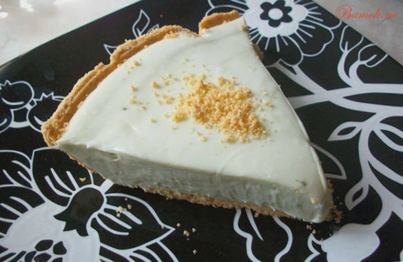 Лаймовый чизкейк со сгущенным молоком Лаймовый чизкейк со сгущенным молоком