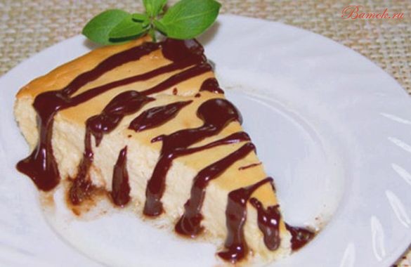 Легкая творожная запеканка с шоколадом Легкая творожная запеканка с шоколадом