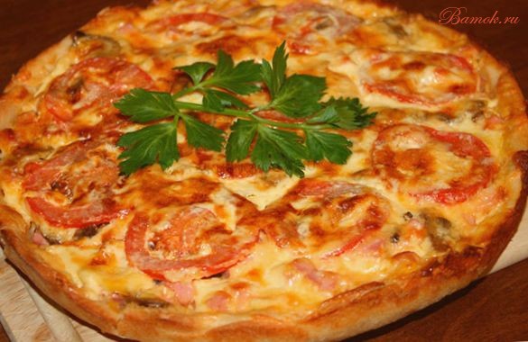 Пицца в мультиварке по-домашнему Пицца в мультиварке по-домашнему