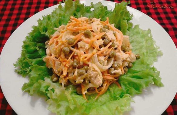 Салат «Купеческий» с говядиной и грибами