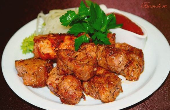 Шашлык из свиной шеи Шашлык из свиной шеи