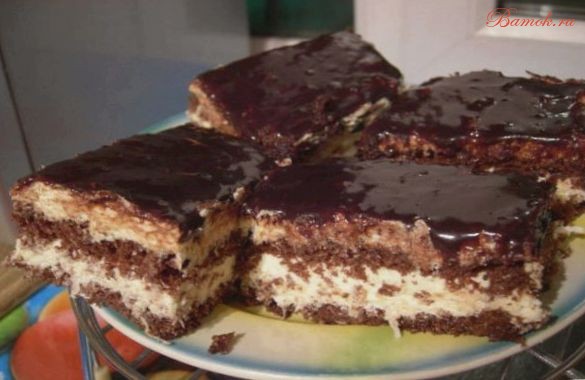 Шоколадный торт с кокосовым безе Шоколадный торт с кокосовым безе