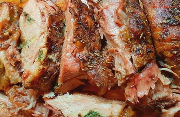 Свиная шейка с овощами в фольге Свиная шейка с овощами в фольге