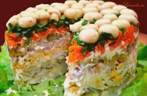 Уникальный салат с крекерами Уникальный салат с крекерами