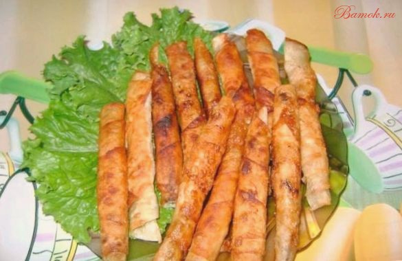 Хрустящий рулет из армянского лаваша Хрустящий рулет из армянского лаваша