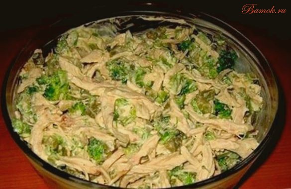 Салат «90-60-90» с брокколи