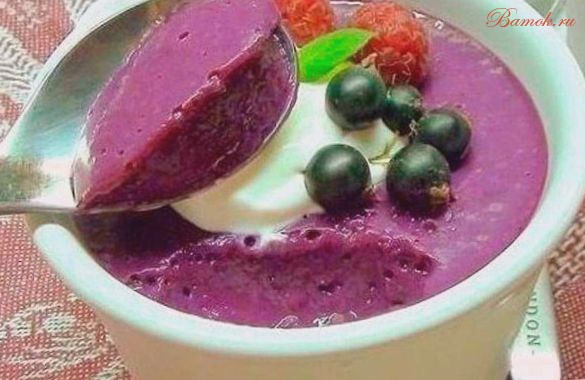 Десертное суфле из ягод со сгущенкой Десертное суфле из ягод со сгущенкой