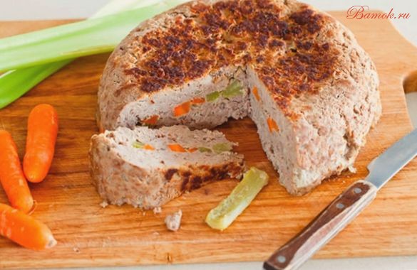 Мясной хлеб с травами Мясной хлеб с травами