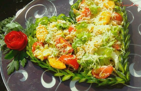 Салат «Любимая дама» с курицей