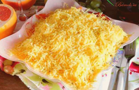 Салат «Охотничий» с куриным филе