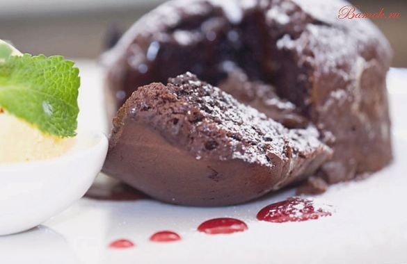 Шоколадный пудинг на скорую руку