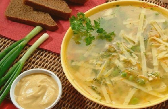 Суп-лапша с мясом по-татарски