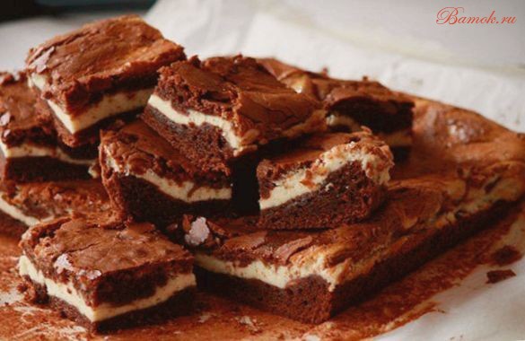 Торт «Брауни» со сливочным сыром Торт «Брауни» со сливочным сыром