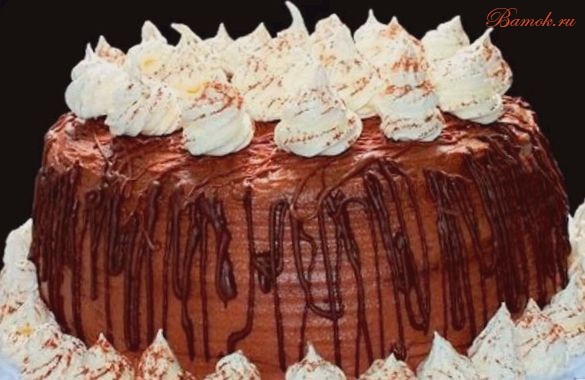 Кофейный торт «Мокко-крем» с безе
