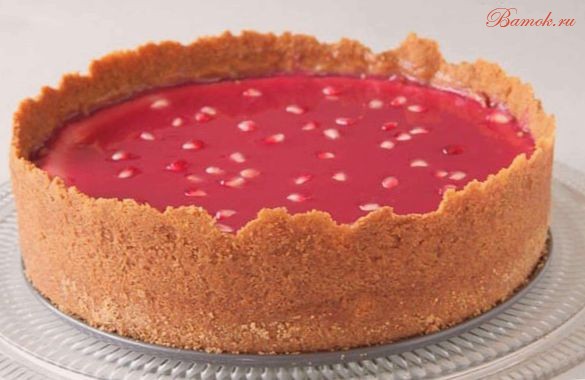 Нежный гранатовый чизкейк Нежный гранатовый чизкейк
