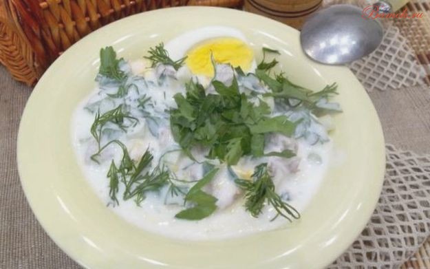 Окрошка на мацони по-азербайджански Окрошка на мацони по-азербайджански