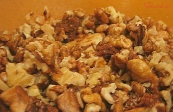 Торт из овсяного печенья с грецкими орехами Торт из овсяного печенья с грецкими орехами