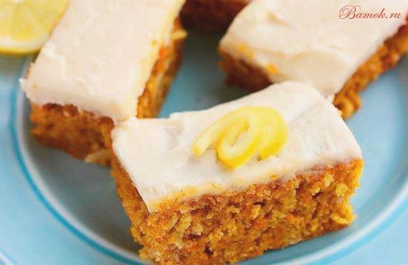 Сладкий морковный пирог со сливочным сыром Сладкий морковный пирог со сливочным сыром
