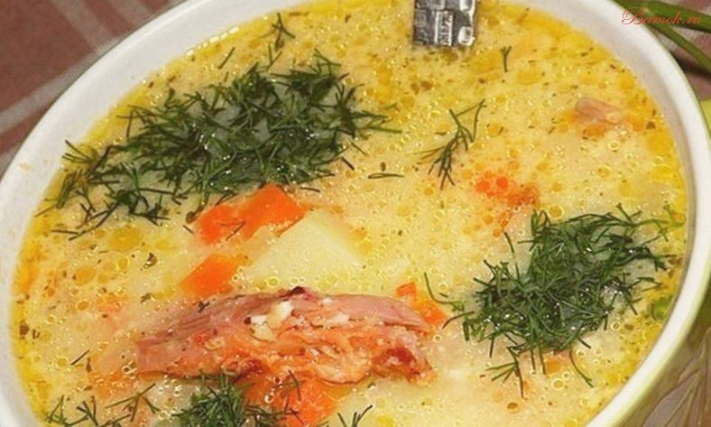 Ароматный суп с сыром и курицей Ароматный суп с сыром и курицей