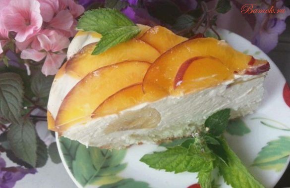 Легкий бланманже с фруктами Легкий бланманже с фруктами