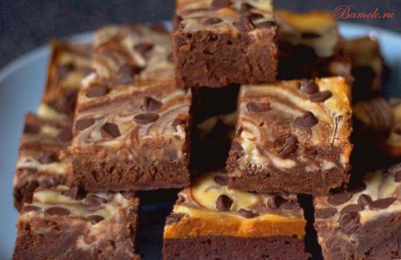 Мозаичный чизкейк с горьким шоколадом Мозаичный чизкейк с горьким шоколадом