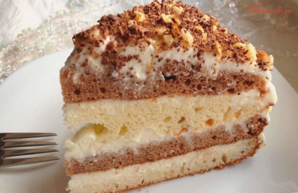 Вкусный домашний сметанный тортик Вкусный домашний сметанный тортик