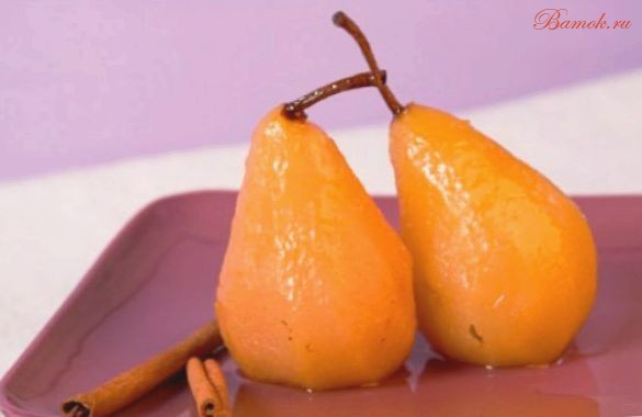 Пряные груши в белом вине Пряные груши в белом вине