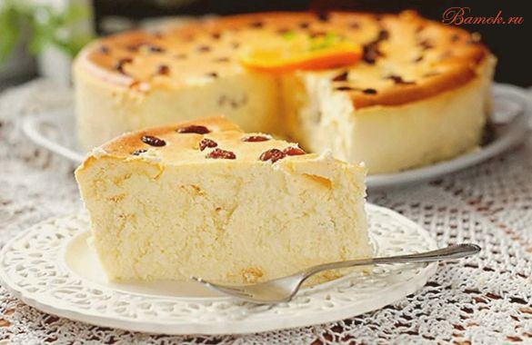 Пудинг из творога и манки