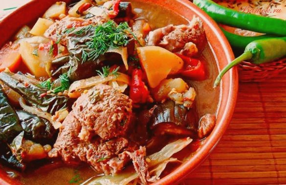 Рагу из баранины с овощами Рагу из баранины с овощами